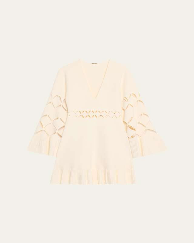 Linden Long-Sleeve Cut-Out Dress